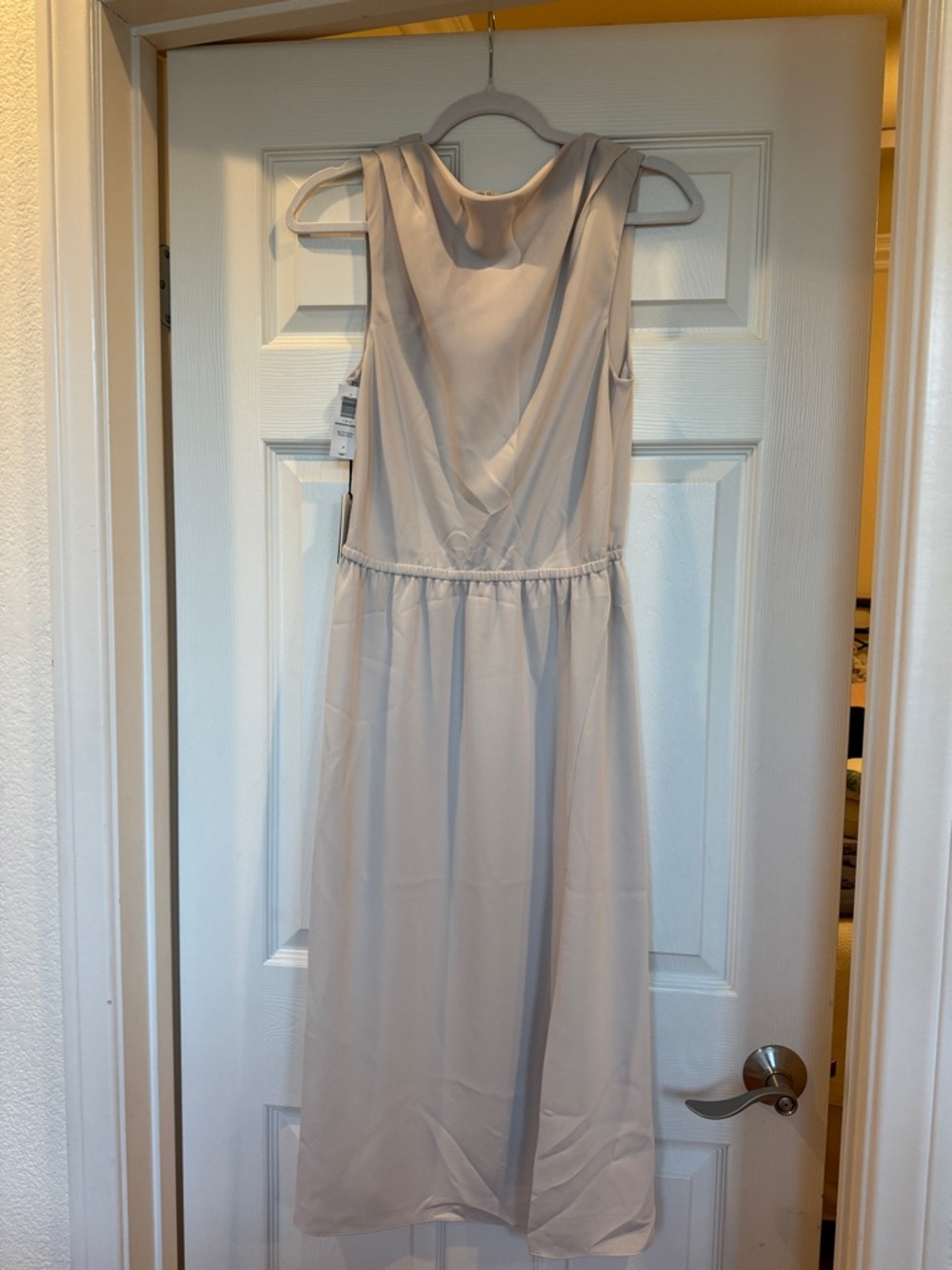 Babaton Announcement Dress in matte pearl size 6 NWT